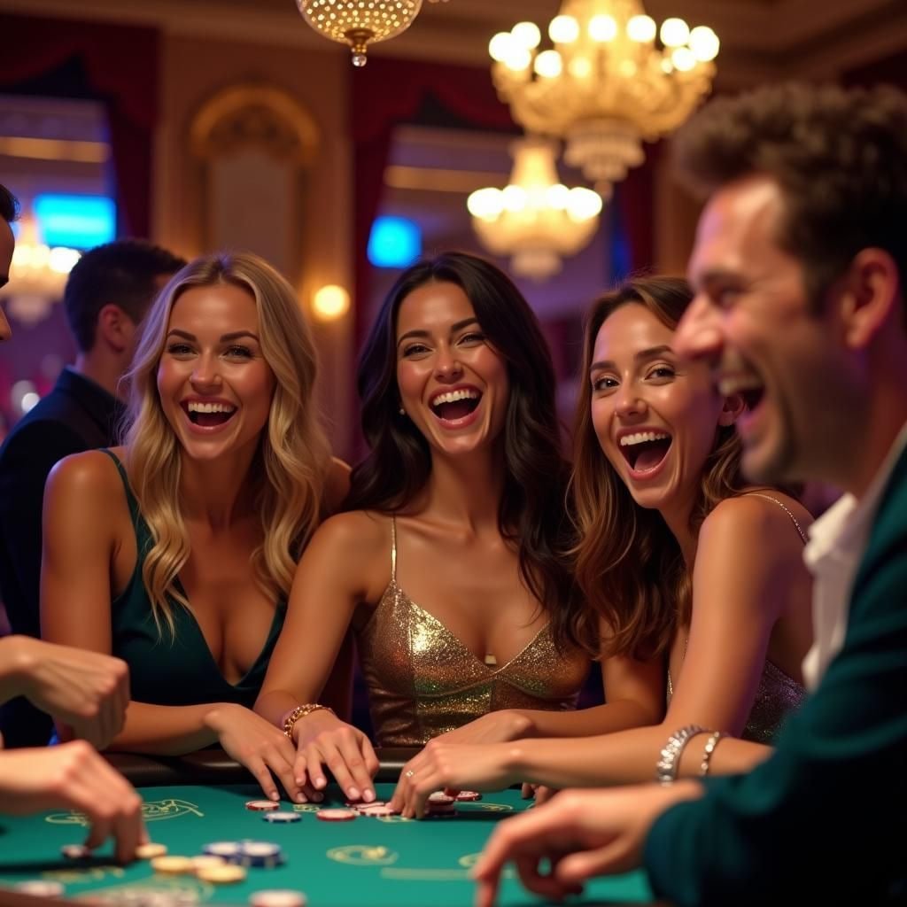 Kartu baccarat menunjukkan nilai Ace, 5, 9 dengan total 14 = 4